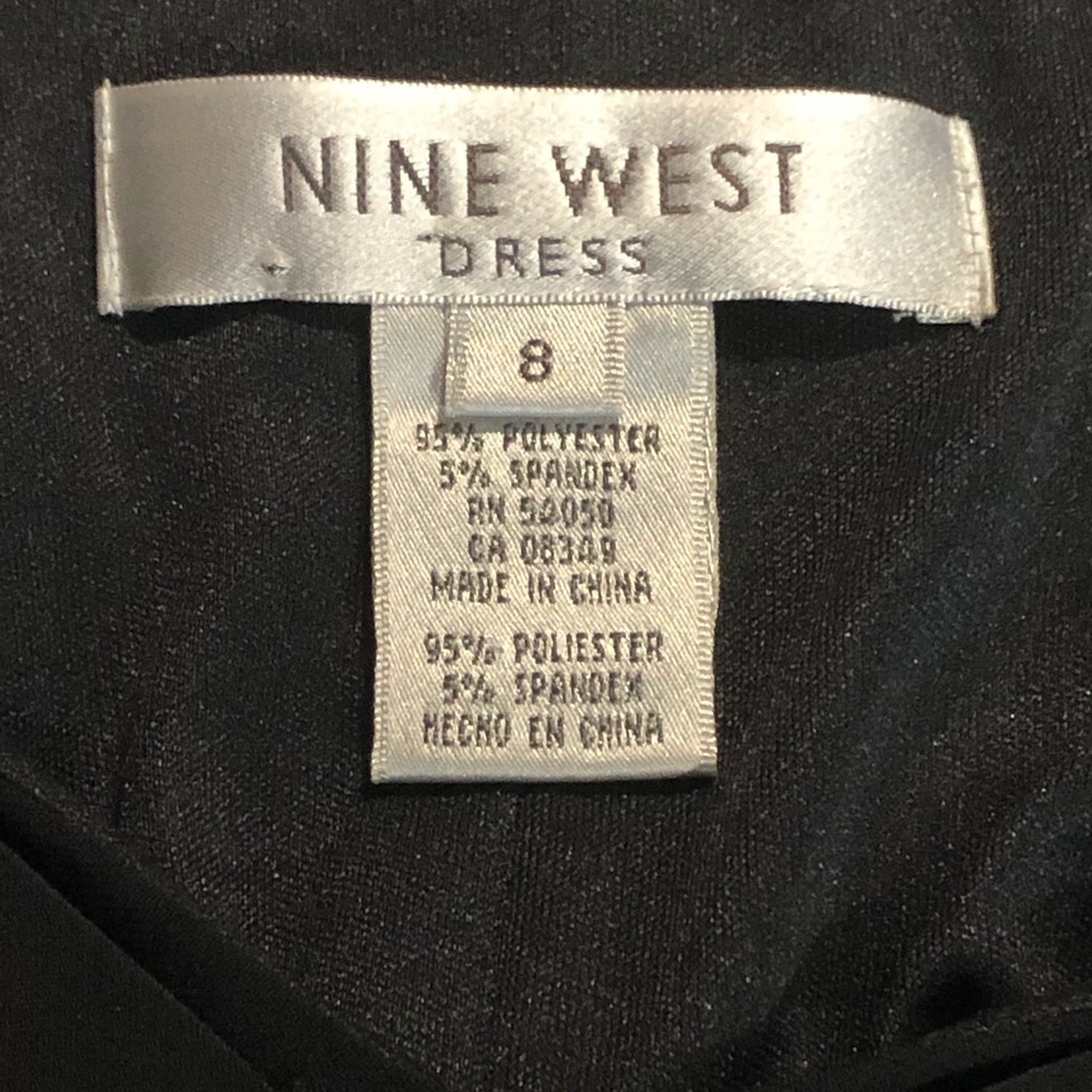 Nine West Black Asymmetrical Dress           D032 - Picture 4 of 8